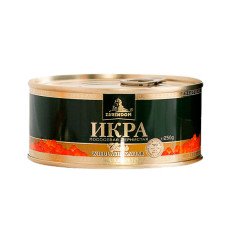 Икра горбуша зарендом классик жесть банка 250 грамм
