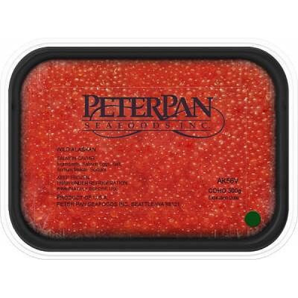 Ікра кижуча глибокого заморожування peter pan - пітер пен (1 сорт) Вага: 0.5 кг