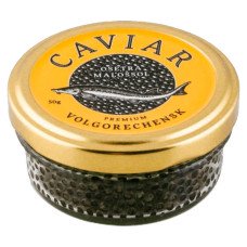 Черная икра дикого вылова стерляди imperial -  50 грамм