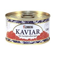 Красная Икра Лососевая Форелевая Кошерная Lemberg 120 грамм