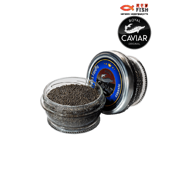 Ікра чорна осетрова стерляді дойна 50 г ROYAL CAVIAR -  CLASSIC