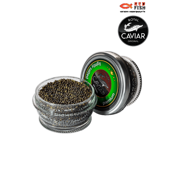 Ікра чорна осетрова дойна 50 г ROYAL CAVIAR -Premium