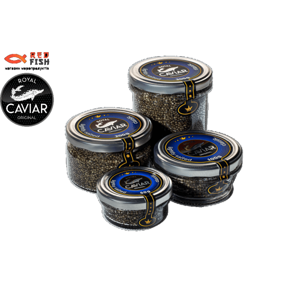 Ікра чорна осетрова стерляді дойна 50 г ROYAL CAVIAR -  CLASSIC