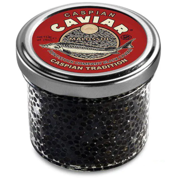 Ікра осетра 113 г Caspian Caviar Malossol (забойна)