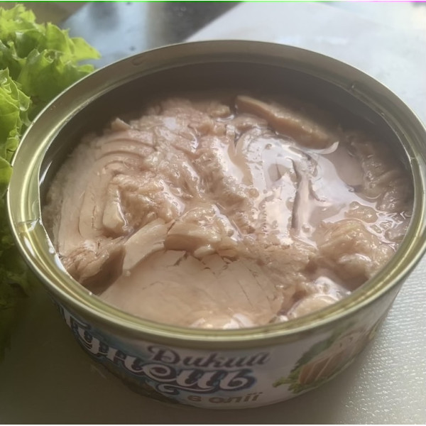 ТУНЕЦ ДИКИЙ ФИЛЕ В МАСЛЕ 140Г