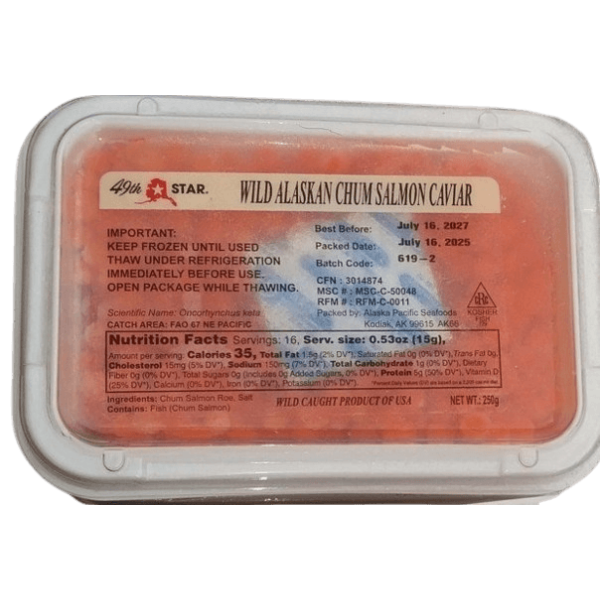 Ікра кети North Pacific Seafoods 250 г — натуральна червона ікра з Аляски