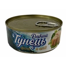 ТУНЕЦ ДИКИЙ ФИЛЕ В МАСЛЕ 140Г