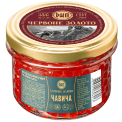 Красная икра чавычи красное золото 200 грамм