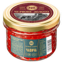 Красная икра чавычи красное золото 200 грамм