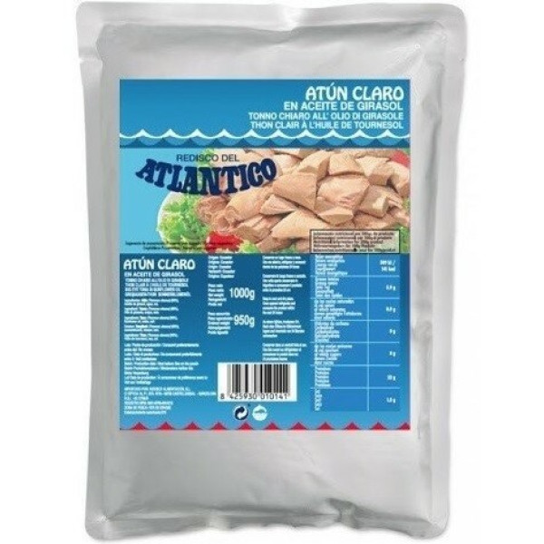 Тунець шматочками в олії Atlantico 1кг