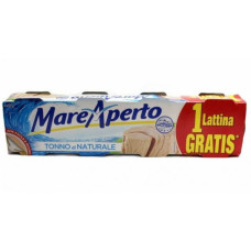 Тунец в собственном соку Mare Aperto Natural (4х) 320г