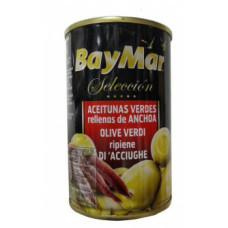 Оливки зеленые фаршированные анчоусом Bay Mar Seleccion 120гр