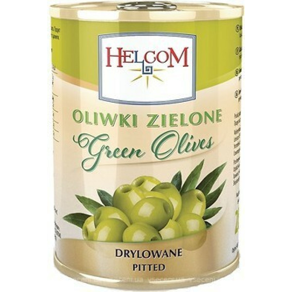 Оливки зелені без кісточки, Helcom 280гр