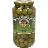 Оливки зелені Пальчики Bravo aceitunas chupadedos con hueso 1000гр