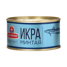 Ікра мінтая делікатесна ТМ "Санта Бремор" 130г.
