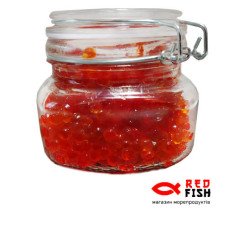 Икра лососевая красная кижуча от производителя 200 грамм стекло банка