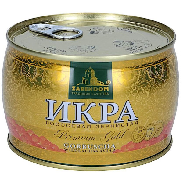 Икра горбуша зарендом классик голд жесть банка 400 грамм